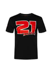 Troy Bayliss Valentino Rossi Collection 21 Baylisstic T-Shirt pour Homme, Noir/Rouge, S