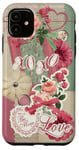 Coque pour iPhone 11 Album de scrapbooking tendance Coquette Rose