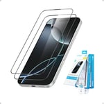 Anker Easy Fit HD Screen Protector, Ultra-Durable and Thin ShieldX Protection, Dust-and Fingerprint-Free with Extended Coverage, Fast and Easy Installation, 6.9-Inch for iPhone 16 Pro Max (2-Pack)