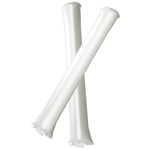 eBuyGB Unisex 1202906-10 eBuyGB Pack of 10 Cheering Sticks Bang Bang Noise Makers Clappers for Football Sports Events , White, Pack UK