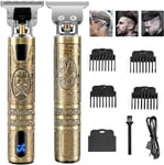 Tondeuse Cheveux Hommes, Professionnelle Tondeuse Barbe et Cheveux, Rechargeable Rasoir Electriques, Sans Fil Tondeuse à Cheveux à écran LCD pour les Enfants et la Famille