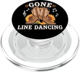 Gone Line Dancing Musique country western Line Dancer PopSockets PopGrip pour MagSafe