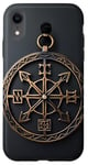 Coque pour iPhone XR Vegvisir Pendentif boussole viking mythologie nordique runes