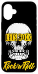 Coque pour iPhone 16 Plus Rock & Roll Skull, I Love Rock Music, Rock & Roll Freedom