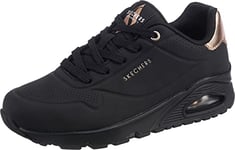 Skechers Women's UNO-Golden AIR Sneaker, Black, 6.5 UK