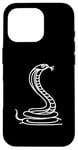 Coque pour iPhone 16 Pro King Cobra Snake Line Art Reptile Art Herpétologue