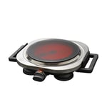 Quest 1200W Ceramic Infrared Adjustable Temperature Single Hob Cooking Hot Plate