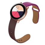 Apple Watch Series 5 40mm kaksivärinen aitoa nahkaa oleva kellonauha - Violetti