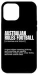 iPhone 12 Pro Max Funny Australian Rules Football Crazy Fans Definition Case