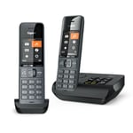 Gigaset Family Plus A Cordless Phone, Twin Handset with Answer Machine