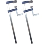 2 x AMTECH BRICK LAYING F CLAMPS 50mm x 300mm (12") Wood Working Quick Slide UK