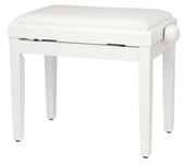 Banquette de Piano Clavier Numerique Siege Tabouret Banc Reglable Blanc Depoli