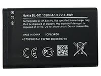 100% ORIGINAL NOKIA BATTERIE (BL-5C) 1020mAh origine 2300 2310 2600 2610