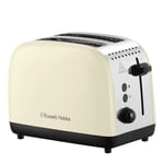 Russell Hobbs 2 Slice Lift & Look Toaster 6 Browning levels 1670W, Cream - 26551