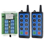 3X(8 Channel Wireless Remote Control Switch 12V/24V/36V 433MHz Remote Cont Wirel