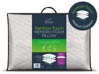 Snuggledown Bliss Bamboo Touch Memory Foam Medium Pillow