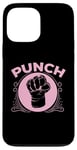 Coque pour iPhone 13 Pro Max Poing rose « Punch » Muay Thai