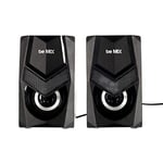 Be Mix - enceinte Gamer - 2 X 3 W - Prise Jack 3.5 et Alimentation Usb - Dimensions : 72 X 82 X 120 cm Ht2026 Noir Vert/Noir Rouge