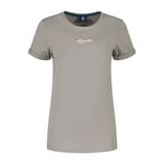 Vapaa-ajan paita Rogelli Logo T-shirt Women beige XXL