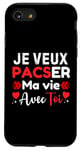 Coque pour iPhone SE (2020) / 7 / 8 veux tu te pacser avec moi demande pacs originale pacsé DUO