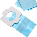 Vhbw - 5x Sacs compatible avec Makita CL106D, CL106, DCL180Z, DCL140, DCL180, CL183D aspirateur - papier, 11,8cm x 6cm bleu clair