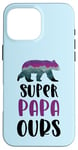 Coque pour iPhone 16 Pro Max Super papa ours cadeau fête des pères anniversaire papa Noël