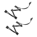 2PCS 15 Pin SATA  Extension Hard Drive Cable 1 Male to 5 Female  Supply6136