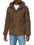 G.I.G.A. DX Veste fonctionnelle Nakubo pour homme - Veste d'extérieur - En duvet - Avec capuche amovible - Colonne d'eau de 8000 mm L marron foncé