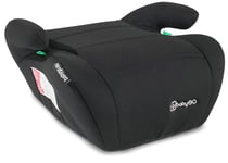 babyGO Rehausseur de siège Booster selon la nouvelle norme I-Size - Rehausseur de siège enfant - Siège auto pour enfant (125-150 cm) - Noir