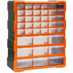 Keepbuying - Organisateur Boîte à outils de rangement 39 Tiroirs en Plastique,Casier à vis outils - 38x16x47.5cm - Sûr Non toxique