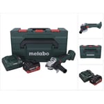 Metabo W 18 L BL 9-125 Meuleuse d'angle sans fil 18 V 125 mm Brushless + 1x batterie 8,0 Ah + chargeur + metaBOX