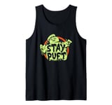 Ghostbusters Slimy Stay Puft Distressed Big Chest Logo Tank Top