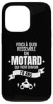 Coque pour iPhone 13 Pro idée cadeau pour un motard humour homme original 78 ans