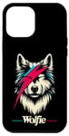Coque pour iPhone 14 Pro Max Wolf Rock Music Concert Band Retro Novelty Funny Wolf