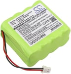 Batteri till GP180AAM8YMX för Visonic, 9.6V, 2000 mAh