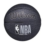 Wilson NBA Forge Series Indoor/Outdoor Basketball - Forge Pro, Black, Size 7-29.5"