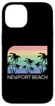 Coque pour iPhone 14 Newport Beach California Surf Vintage Cali SoCal Orange Co