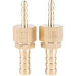 2pcs 4--8mm Raccord en laiton pour tuyau d'arrosage Barb Tail Reducer Reducing Plug Connector