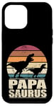 Coque pour iPhone 12 Pro Max Papasaurus Rex Père Dinosaure Famille Dino Papa Papa Saurus