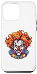 Coque pour iPhone 12 Pro Max Costume de clown maléfique effrayant effrayant pour Halloween