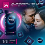 My Size Pro Condoms | 64 mm | Vegan | Large Size Lubricated Latex  | Pack 10