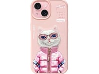 Nimmy Case Iphone 15 6.1" Pink Cool&Cute 2.0 Cat