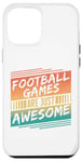 Coque pour iPhone 12 Pro Max Les jeux de football sont tout simplement géniaux - Amateur de football rétro