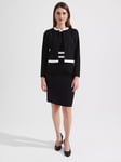 Hobbs Suri Tailored Jacket, Black/Ivory