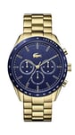 Lacoste Montre Chronographe à Quartz pour Homme avec Bracelet en Acier Inoxydable doré - 2011096