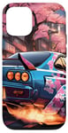 Coque pour iPhone 12/12 Pro JDM R34 Drift Racing Tuning Voiture Tokyo Skyline At Night Cadeau