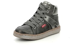 KICKERS Lowell Basket, Gris Fonce Glitter, 31 EU