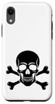 Coque pour iPhone XR #snirt Coque de protection à capuche Motif crâne et os