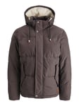 Jack & Jones Mens Hooded Jackets Long Sleeve Full Zip Puffer Jacket Size S - 2XL