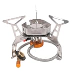 Windproof Outdoor Gas Burner Folding Camping Stove Tourist Lighter Equipment for Hiking Hunting Picnic